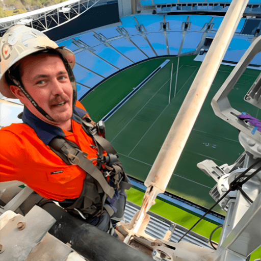 CSI Cranes - Accor Stadium lighting upgrade project